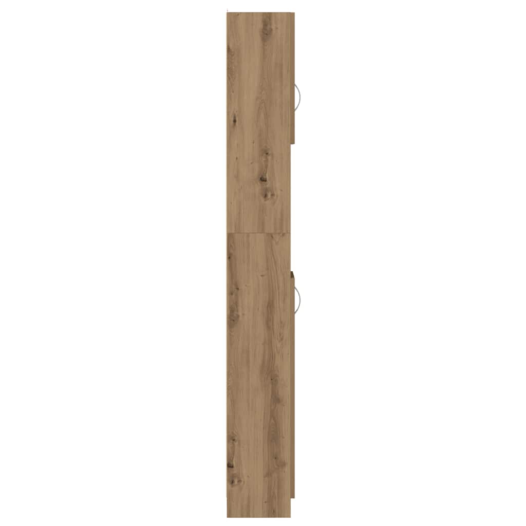 Mobiletto da bagno artigianale in rovere 32x25,5x190 cm in legno ingegnerizzato | homemem39