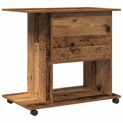 Scrivania da Computer Legno Antico 80x50x75cm Legno Multistrato - homemem39