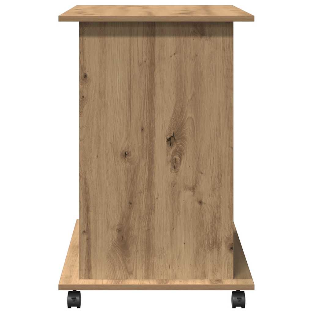 Scrivania Computer Rovere Artigianale Legno Multistrato - homemem39