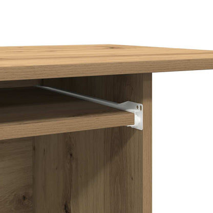 Scrivania Computer Rovere Artigianale Legno Multistrato - homemem39