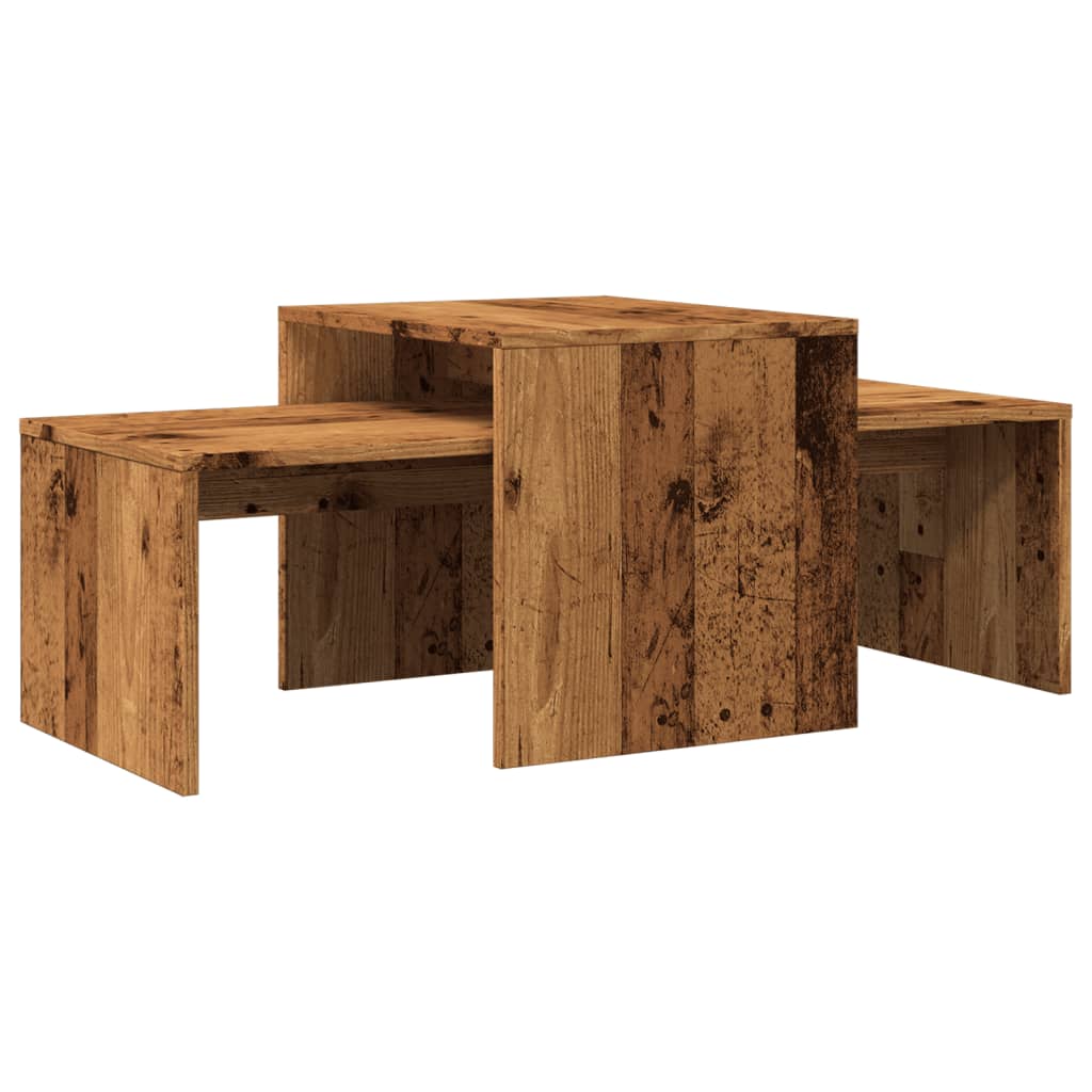Tavolino da Salotto Legno Vecchio 100x48x40 cm in Truciolato | homemem39