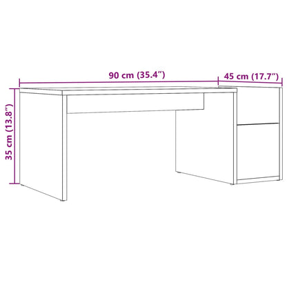 Tavolino da Salotto Rovere Artigianale 90x45x35cm in Truciolato | homemem39