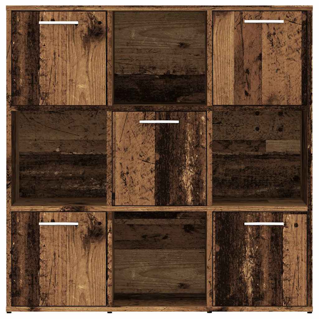 Libreria Legno Antico 90x28x90 cm in Legno Multistrato | homemem39