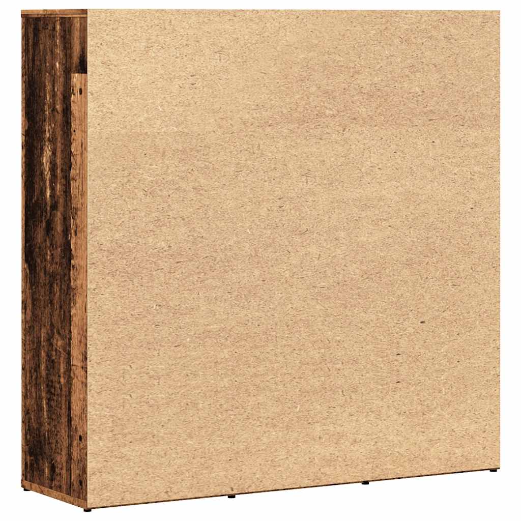 Libreria Legno Antico 90x28x90 cm in Legno Multistrato | homemem39