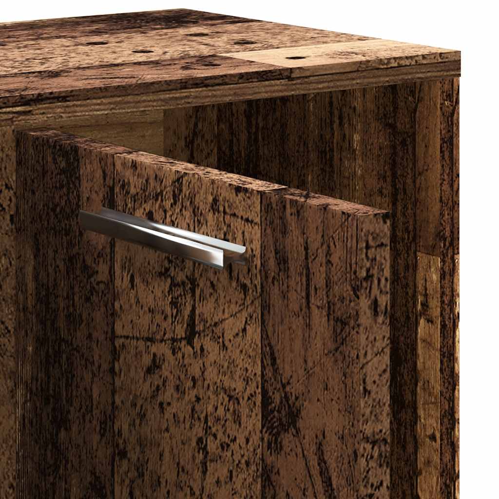 Libreria Legno Antico 90x28x90 cm in Legno Multistrato | homemem39