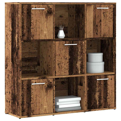 Libreria Legno Antico 90x28x90 cm in Legno Multistrato | homemem39
