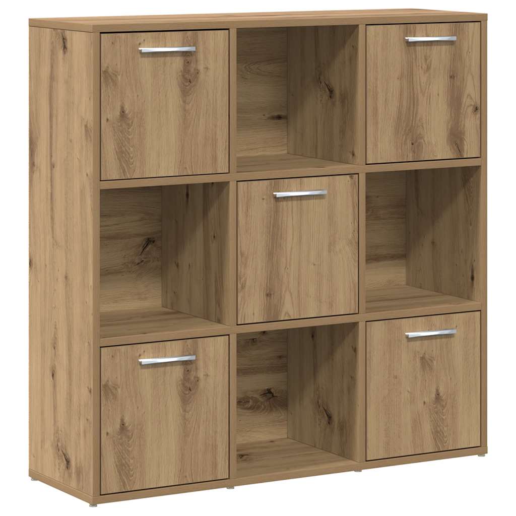Libreria Rovere Artigianale 90x28x90 cm in Legno Multistrato | homemem39