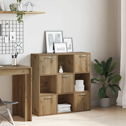 Libreria Rovere Artigianale 90x28x90 cm in Legno Multistrato | homemem39