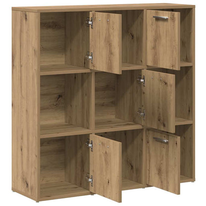 Libreria Rovere Artigianale 90x28x90 cm in Legno Multistrato | homemem39