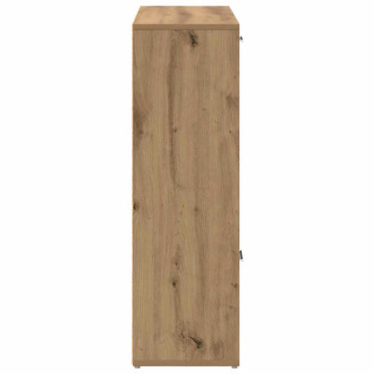 Libreria Rovere Artigianale 90x28x90 cm in Legno Multistrato | homemem39