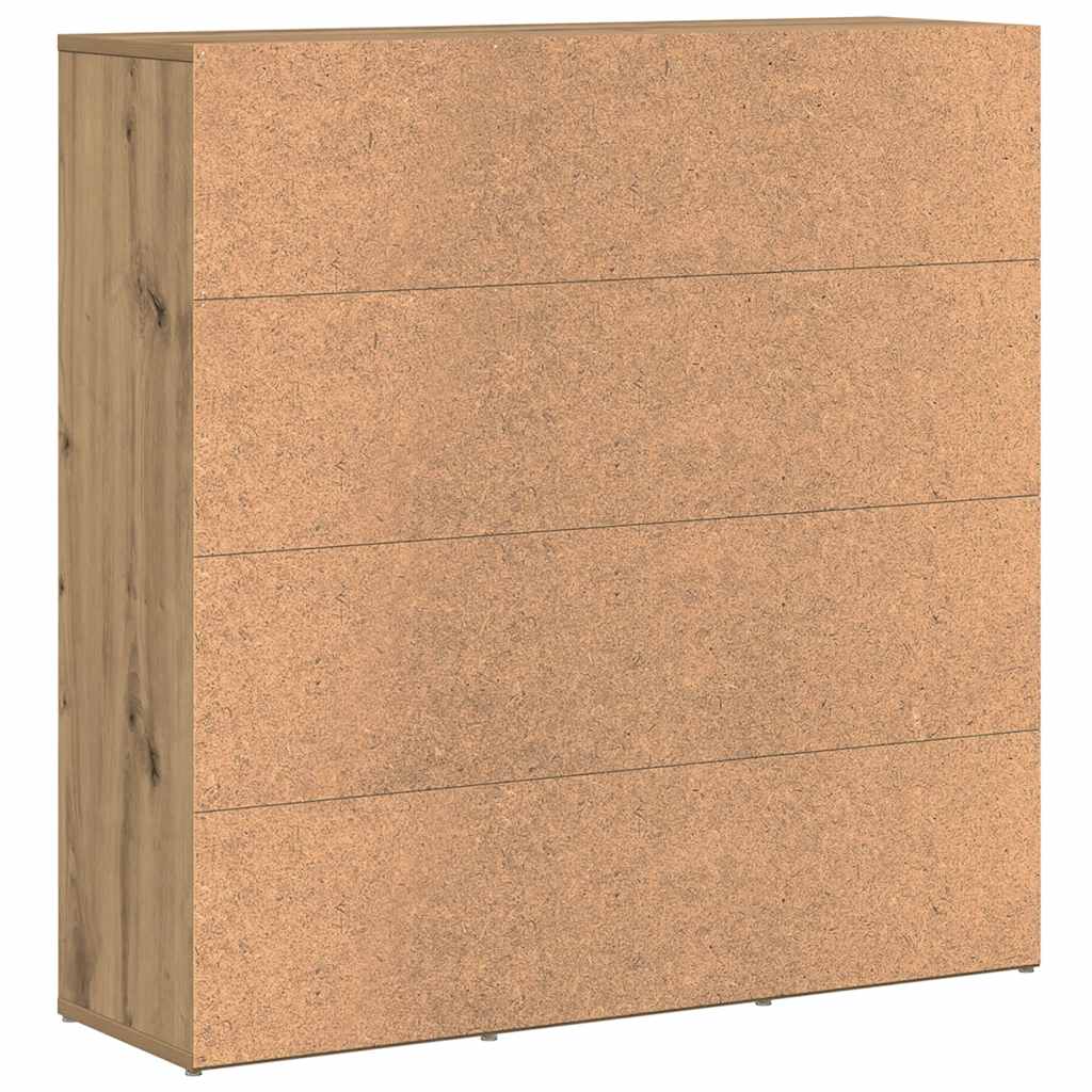 Libreria Rovere Artigianale 90x28x90 cm in Legno Multistrato | homemem39