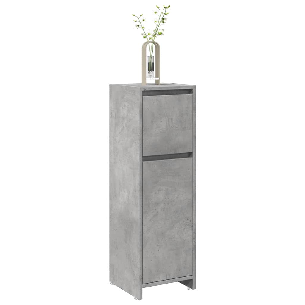 Mobile da Bagno Grigio Cemento 30x30x95 cm in Legno Multistrato | homemem39
