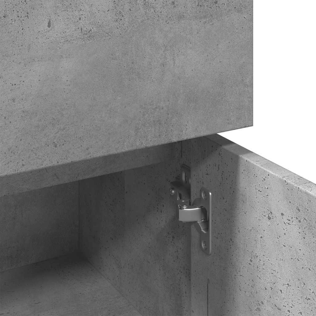 Mobile da Bagno Grigio Cemento 30x30x95 cm in Legno Multistrato | homemem39