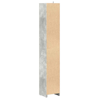 Mobile da Bagno Grigio Cemento 30x30x183,5 cm Legno Multistrato | homemem39