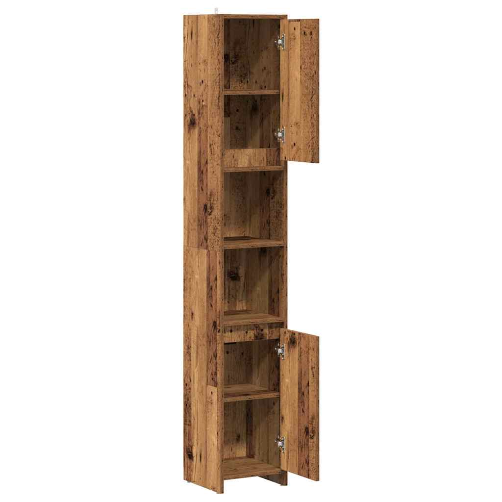 Mobile da Bagno Legno Antico 30x30x183,5 cm in Truciolato | homemem39