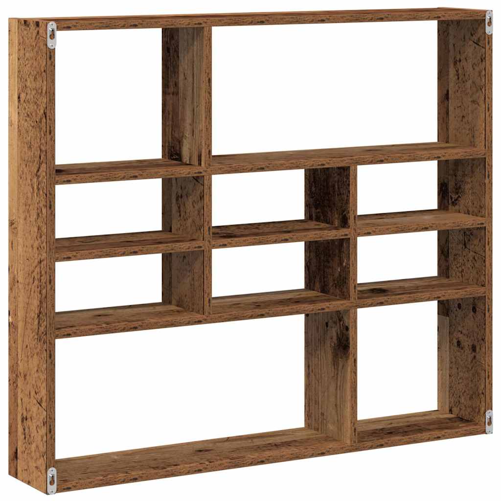 Scaffale a Parete Legno Vecchio 90x16x78 cm Legno Multistrato | homemem39