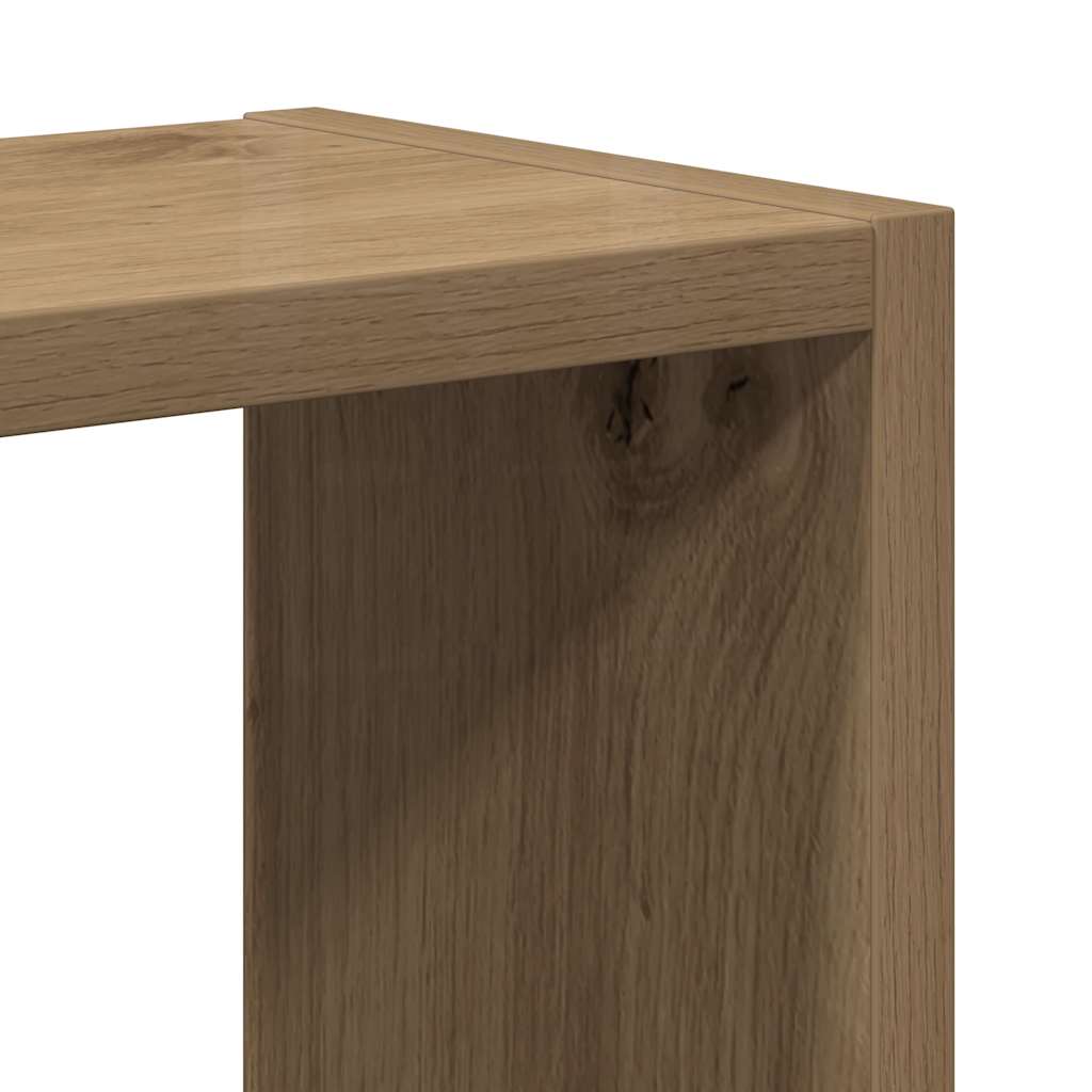 Scaffale a Parete Rovere Artigianale 90x16x78 cm Truciolato | homemem39