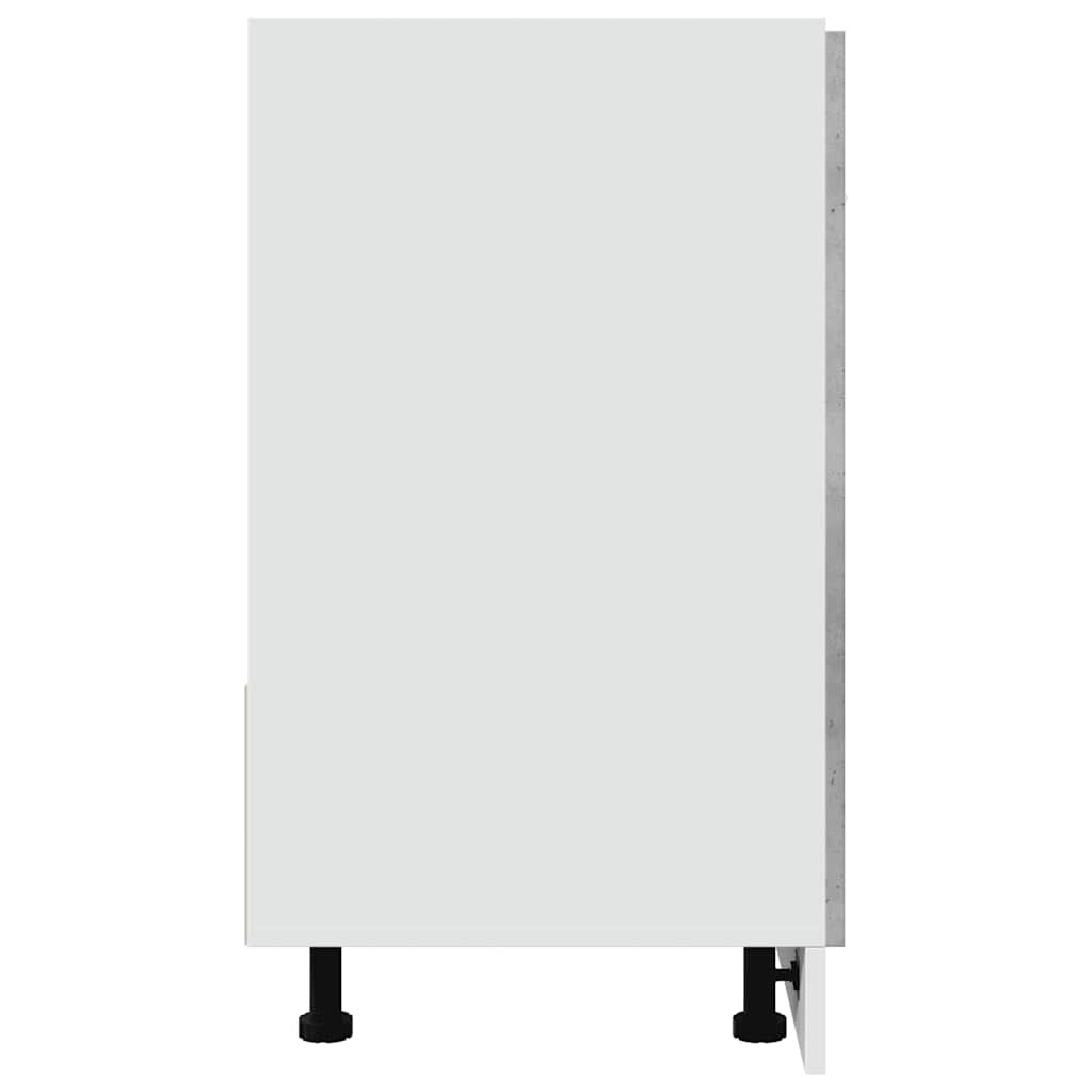 Armadio per Lavabo “Lyon” Grigio Cemento 80x46x81,5 cm in