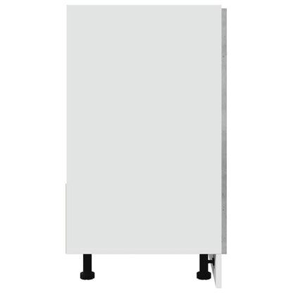 Armadio per Lavabo “Lyon” Grigio Cemento 80x46x81,5 cm in