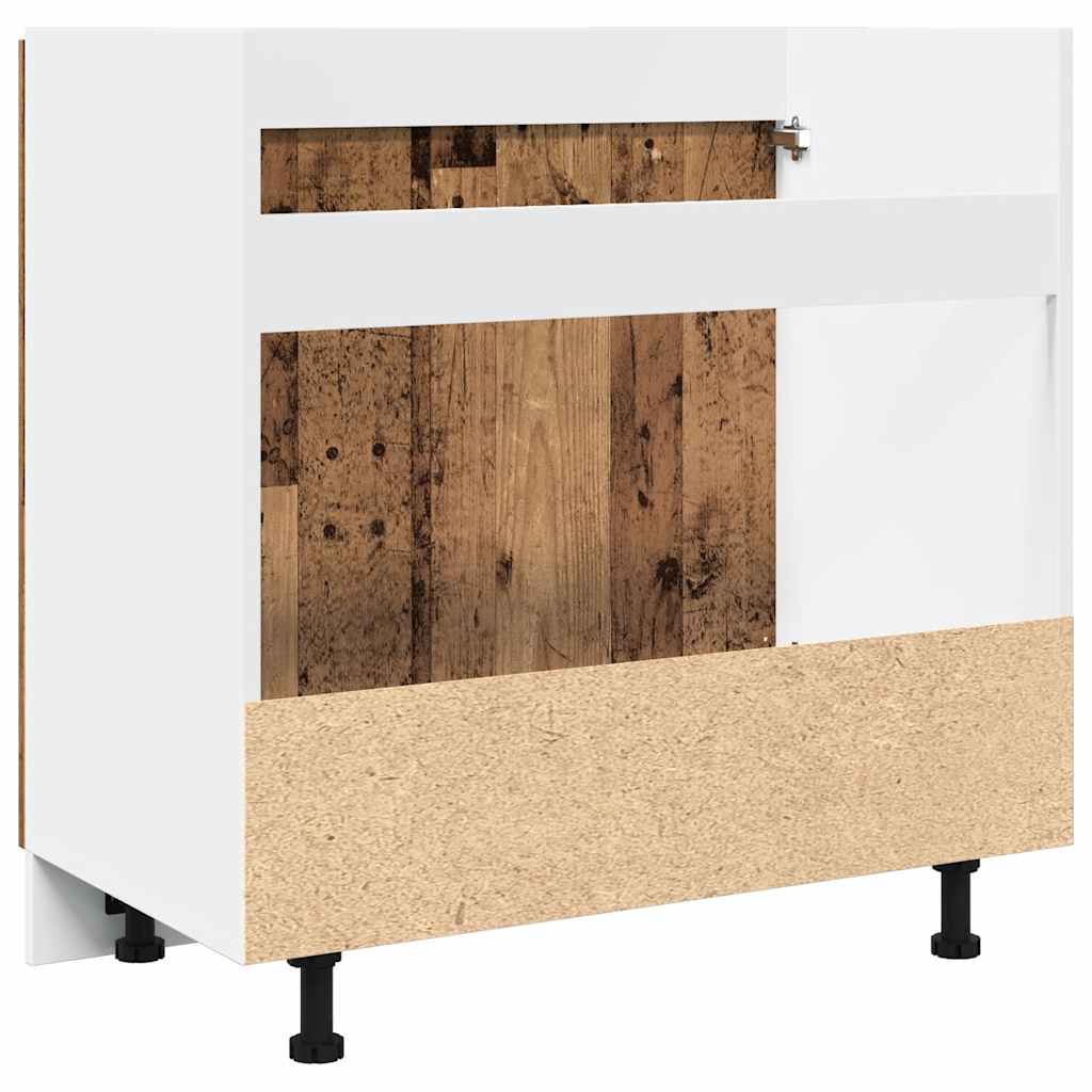 Mobile Sottolavello “Lyon” Legno Antico 80x46x81,5cm - homemem39