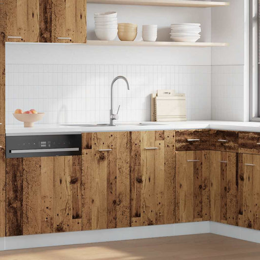 Mobile Sottolavello “Lyon” Legno Antico 80x46x81,5cm - homemem39