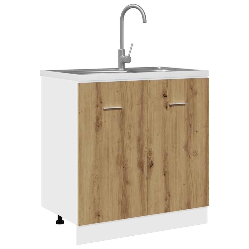 Mobile Sottolavello “Lyon” Artigianale 80x46x81,5 cm - homemem39