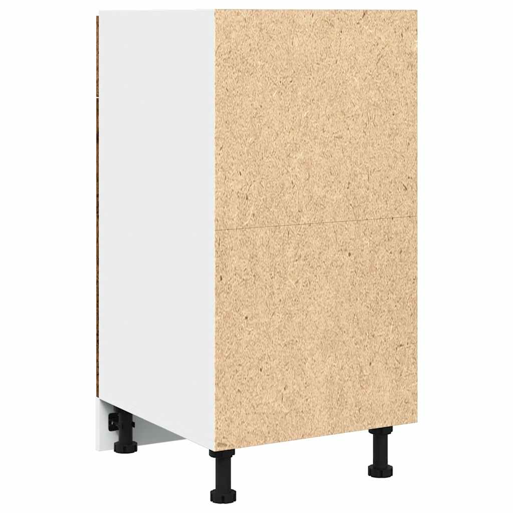 Mobile con Cassetto “Lyon” Legno Antico 40x46x81,5cm - homemem39