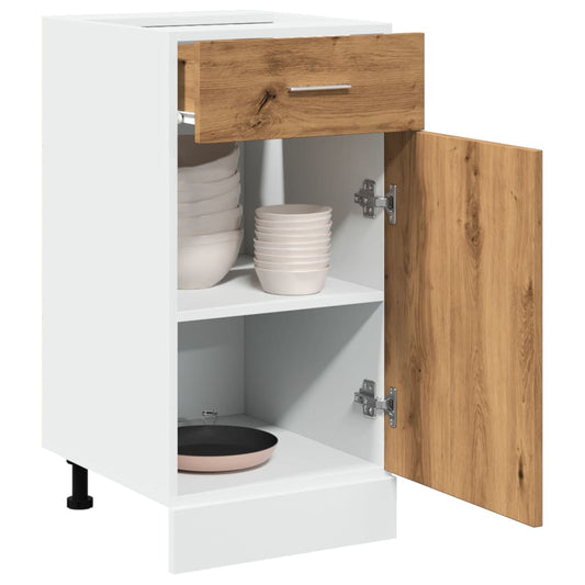 Cassettiera “Lyon” Rovere Artigianale 40x46x81,5 cm - homemem39