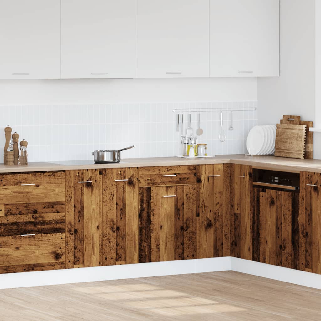 Mobile con Cassetto “Lyon” Legno Antico 50x46x81,5cm - homemem39