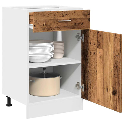Mobile con Cassetto “Lyon” Legno Antico 50x46x81,5cm | homemem39