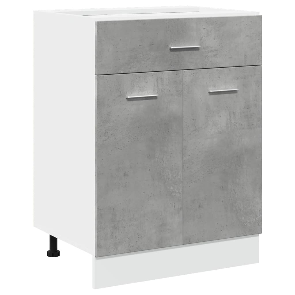 Armadio Inferiore Cassetto “Lyon” Grigio Cemento 60x46x81,5 - homemem39