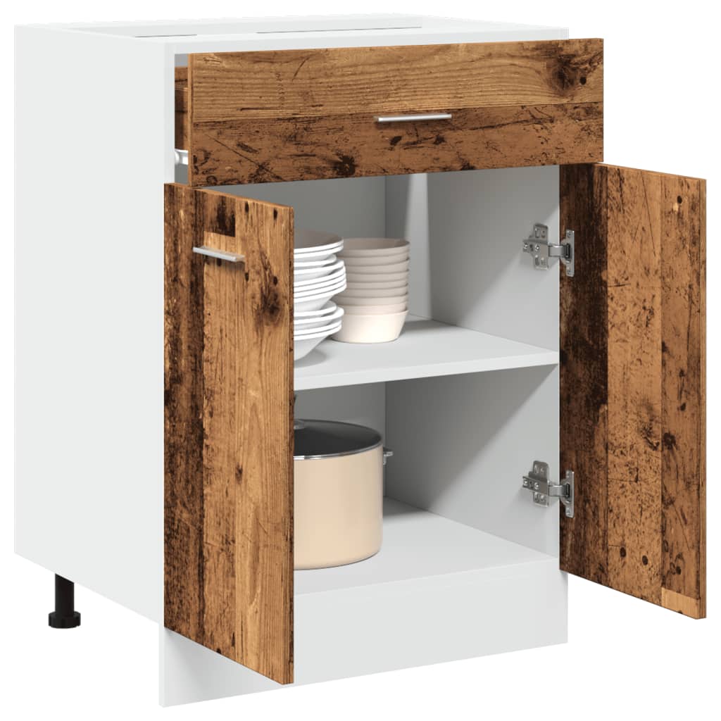 Cassettiera “Lyon” Inferiore Legno Antico 60x46x81,5 cm | homemem39