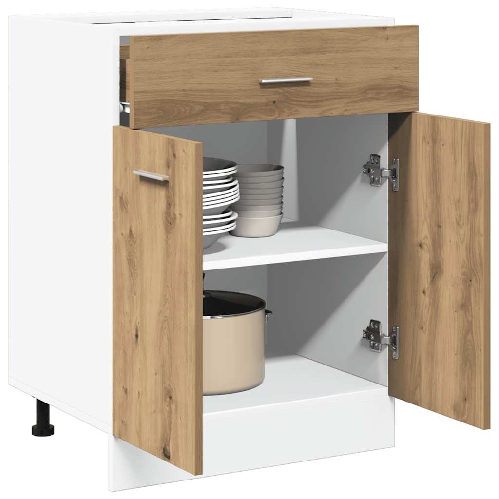 Cassettiera “Lyon” Rovere Artigianale 60x46x81,5 cm | homemem39