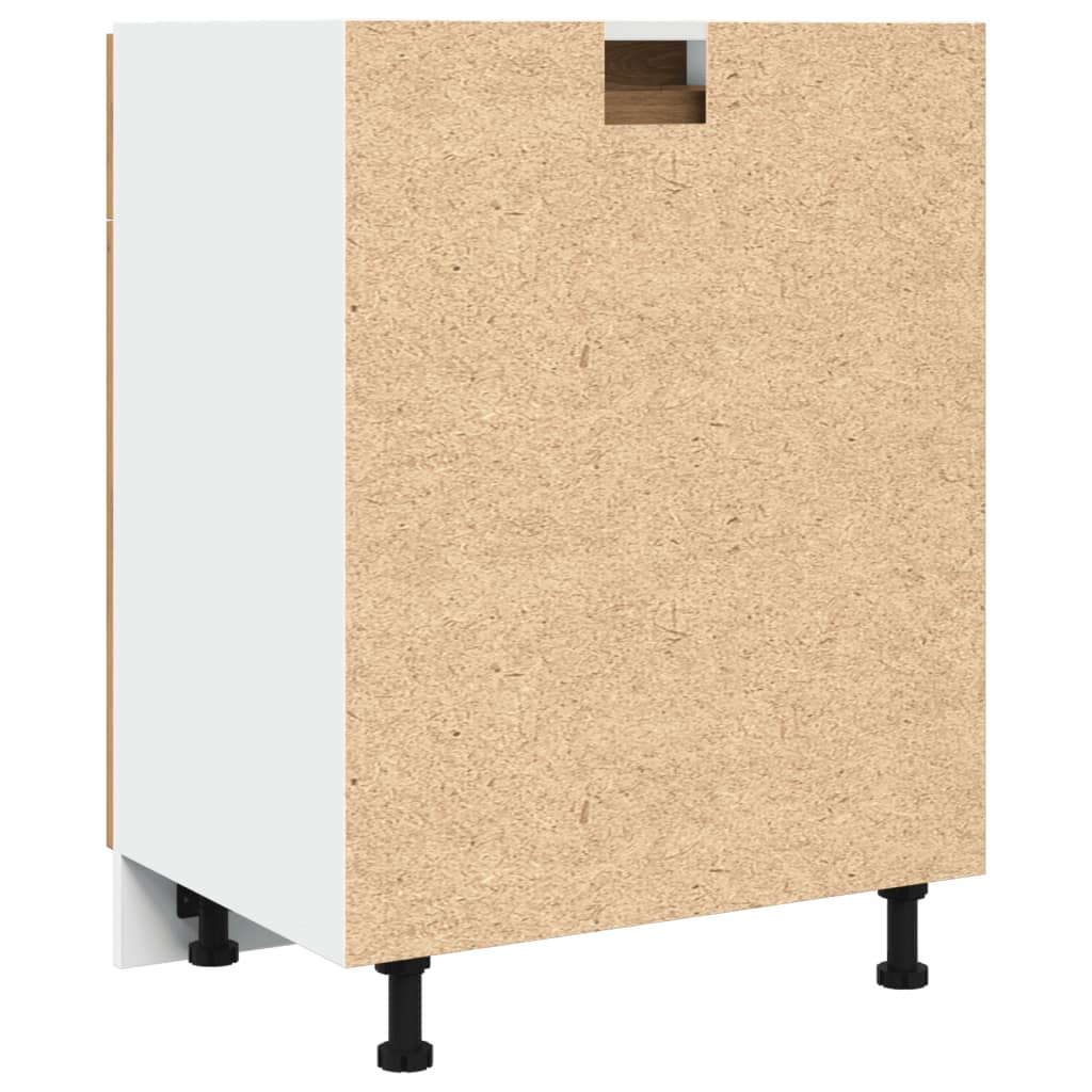 Cassettiera “Lyon” Rovere Artigianale 60x46x81,5 cm - homemem39