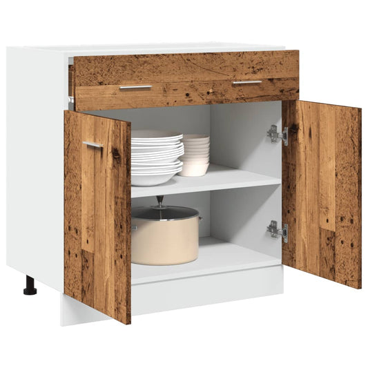 Cassettiera “Lyon” Legno Antico 80x46x81,5 cm - homemem39