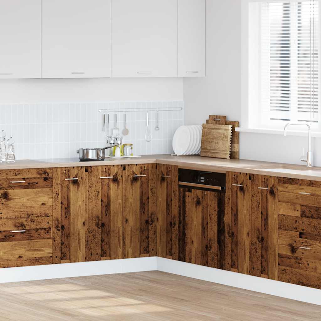 Armadietto Cucina “Lyon” Legno Antico 75,5x75,5x81,5 cm - homemem39