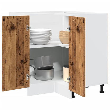 Armadietto Cucina “Lyon” Legno Antico 75,5x75,5x81,5 cm - homemem39