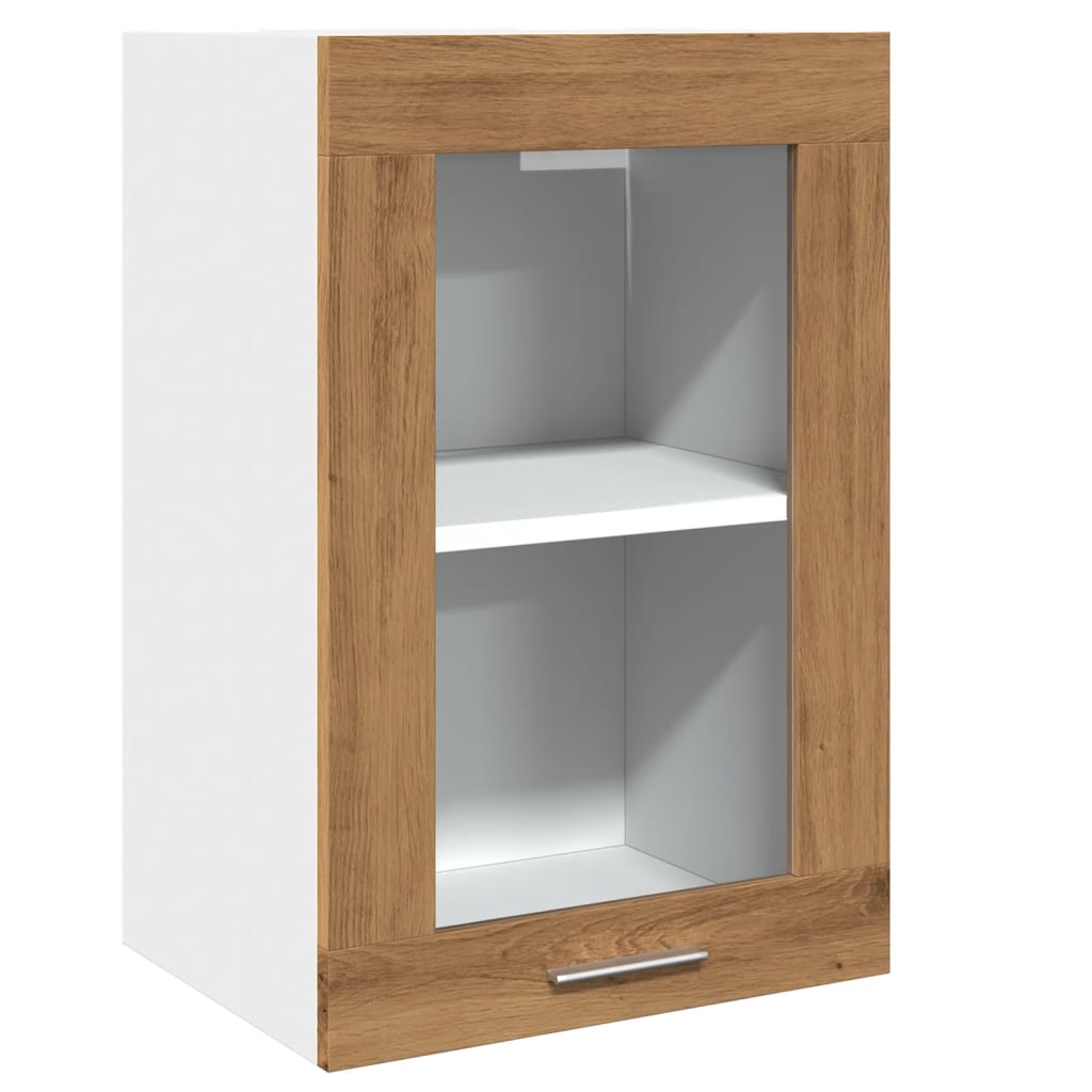 Pensile Vetro “Lyon” Rovere Artigianale 40x31x60 cm - homemem39