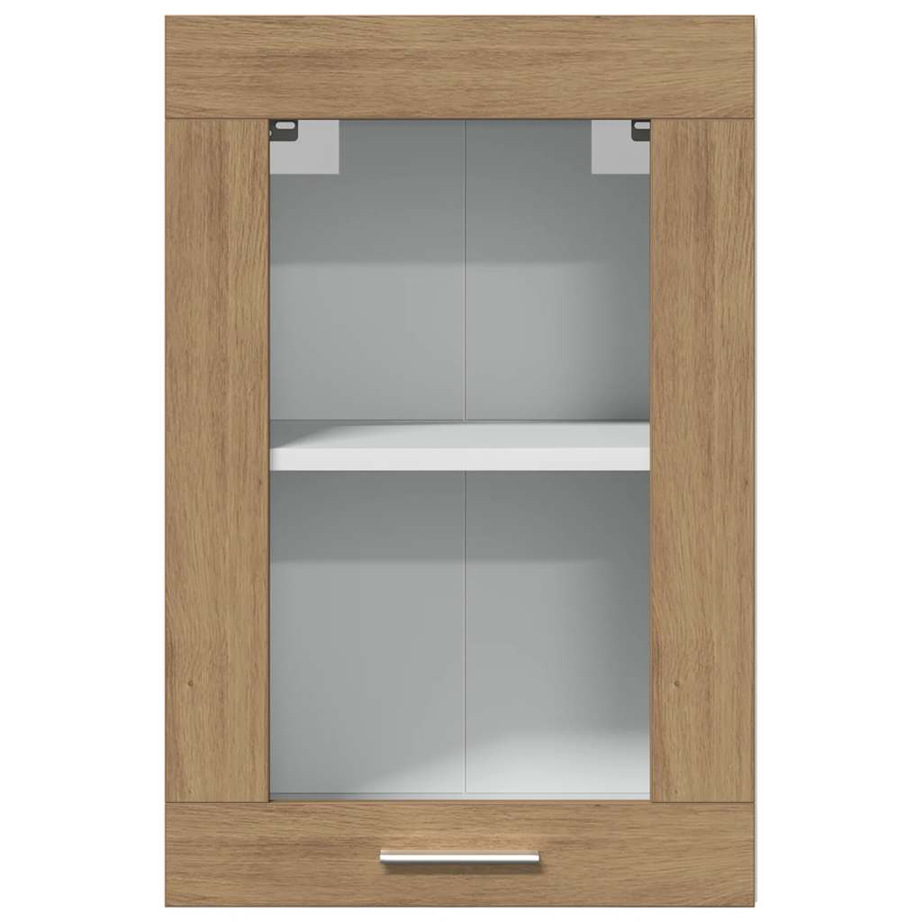 Pensile Vetro “Lyon” Rovere Artigianale 40x31x60 cm - homemem39