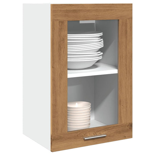 Pensile Vetro “Lyon” Rovere Artigianale 40x31x60 cm - homemem39