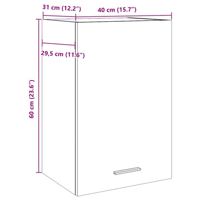 Mobile Pensile “Lyon” Legno Antico 40x31x60 cm - homemem39