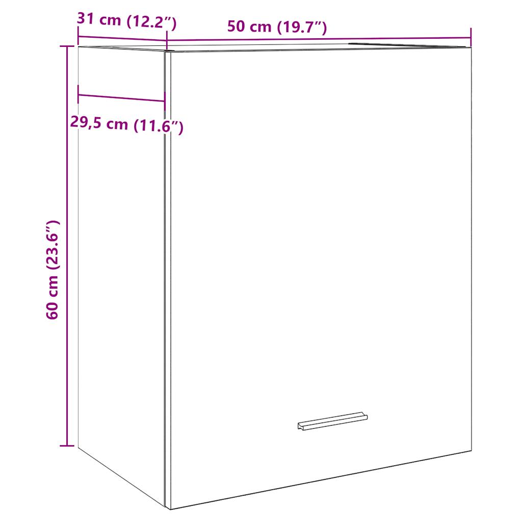 Mobile Pensile “Lyon” Grigio Cemento 50x31x60cm | homemem39