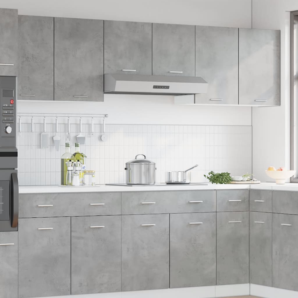 Mobile Pensile “Lyon” Grigio Cemento 80x31x60 cm | homemem39