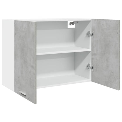 Mobile Pensile “Lyon” Grigio Cemento 80x31x60 cm - homemem39