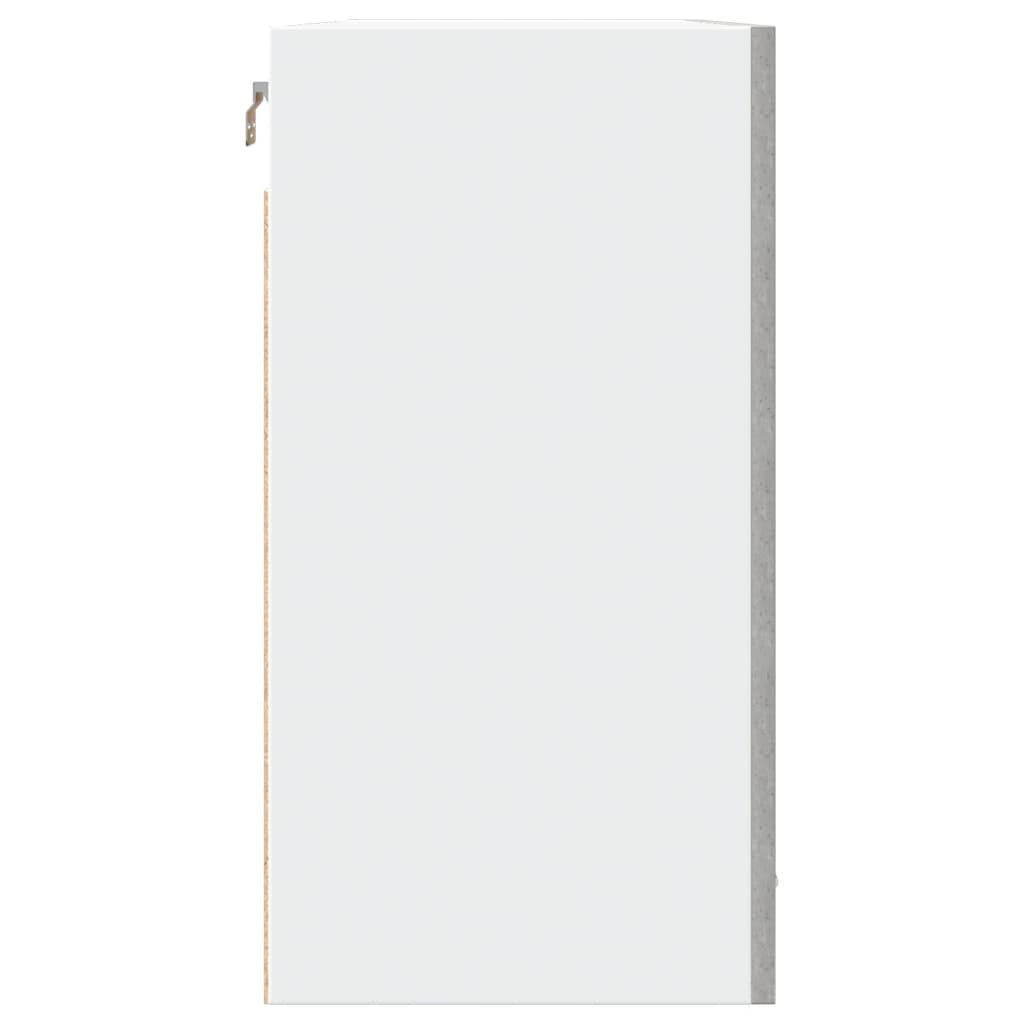 Mobile Pensile “Lyon” Grigio Cemento 80x31x60 cm - homemem39