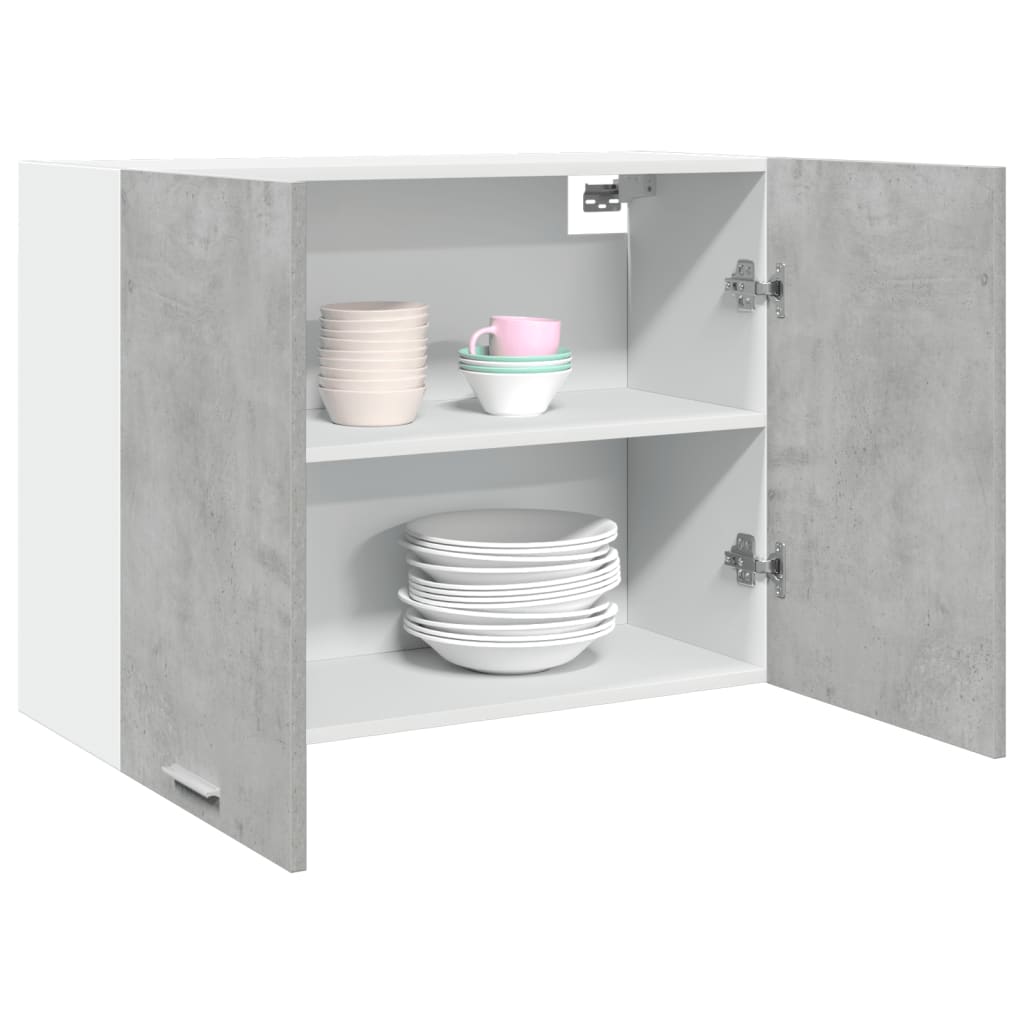 Mobile Pensile “Lyon” Grigio Cemento 80x31x60 cm - homemem39