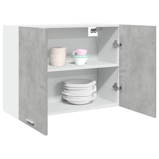 Mobile Pensile “Lyon” Grigio Cemento 80x31x60 cm - homemem39