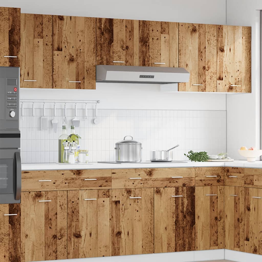 Mobili Pensili “Lyon” 2 pz Legno Antico 50x31x60 cm - homemem39