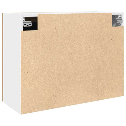 Pensile con Vetro “Lyon” Rovere Artigianale 80x31x60 cm | homemem39