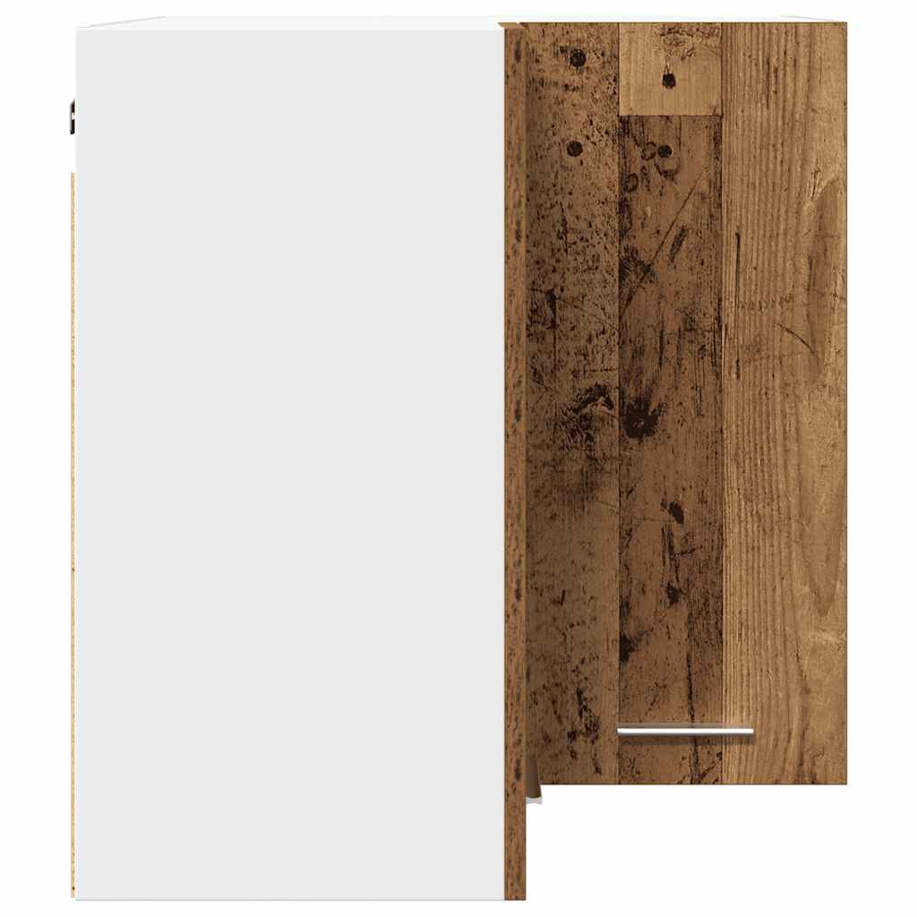 Mobile Pensile Angolo “Lyon” Legno Vecchio 57x57x60 - homemem39